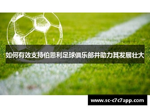如何有效支持伯恩利足球俱乐部并助力其发展壮大